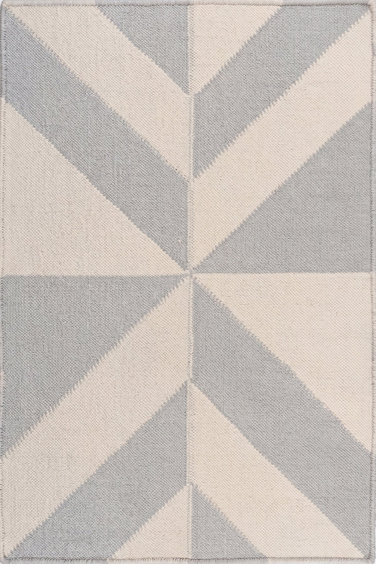 Unique Artisan Handwoven 2x3 Ft Abstract Dhurrie Rug | Wool Cotton Decorative Rug for Modern Interiors