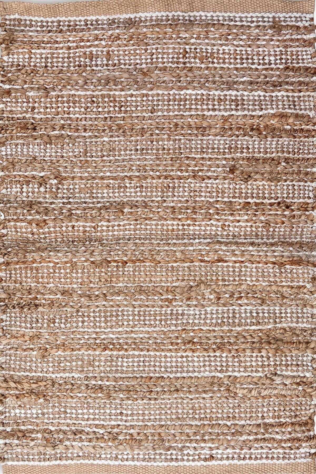 Modern Boho Jute 2x3 Ft Hamp Mat | Handmade Natural Woven Floor Mat for Bathroom Kitchen and Home Decor