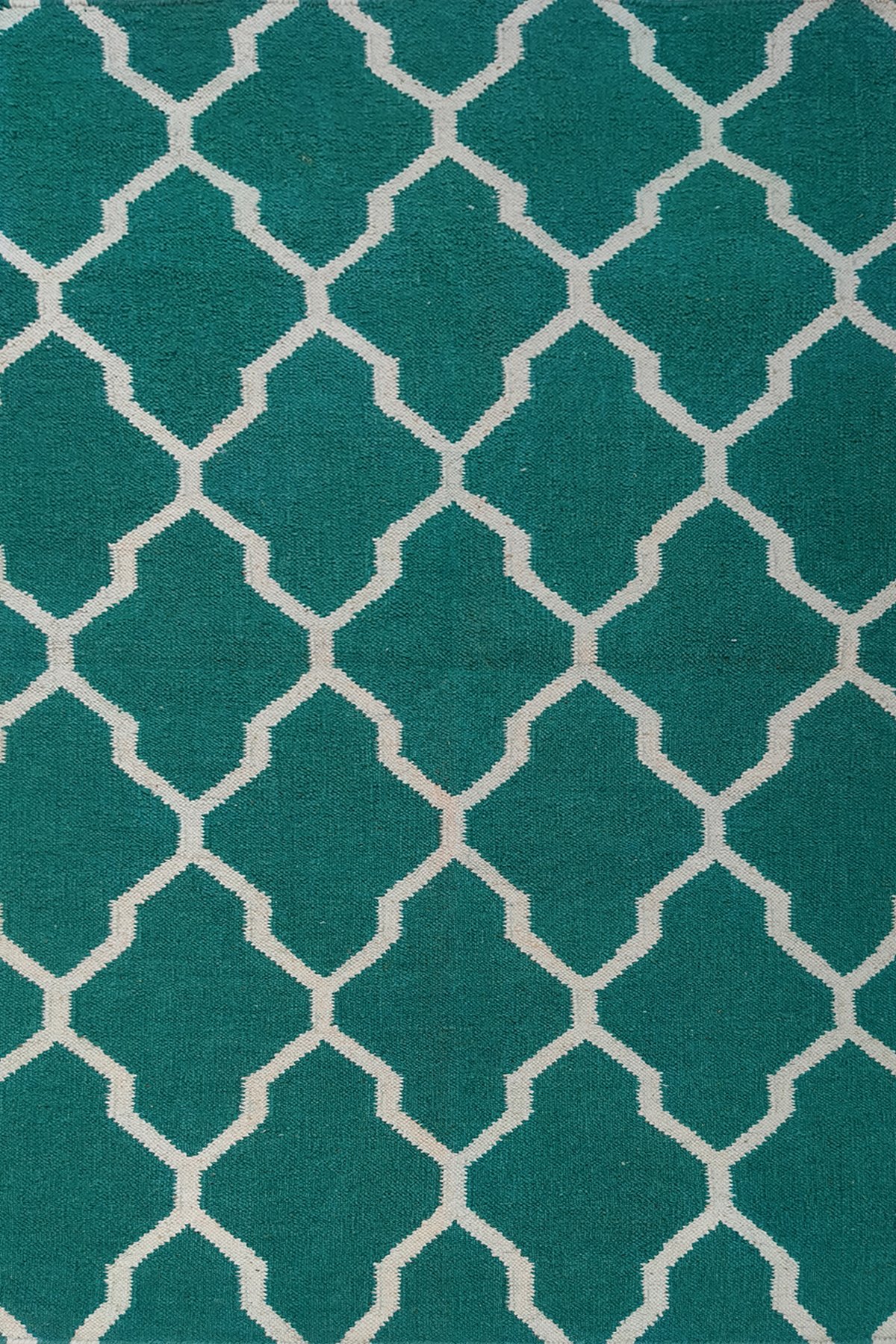Modern Geometric 3x5 Ft Dhurrie Rug | Handcrafted Wool Cotton Floor Rug for Living Room and Bedroom