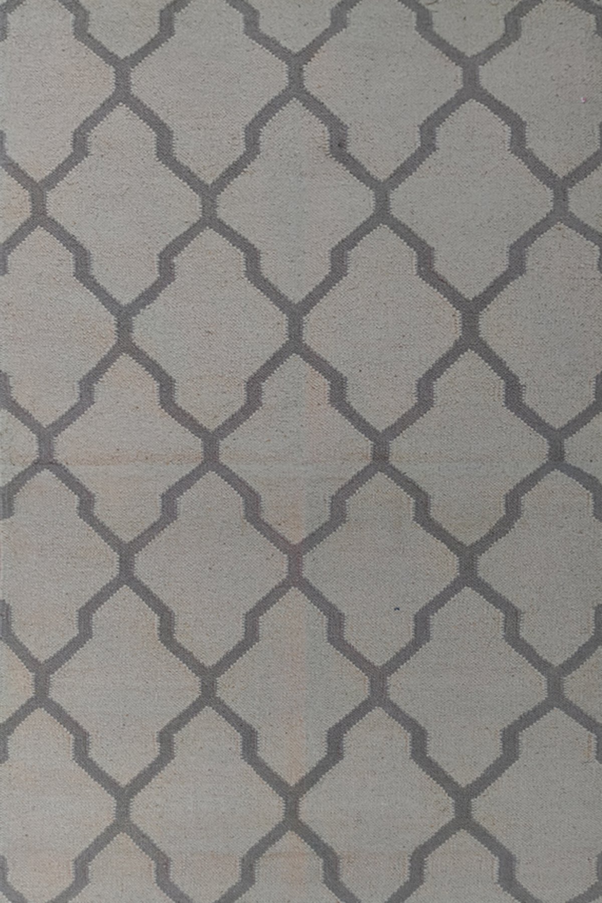 Minimal Geometric Handwoven 3x5 Ft Dhurrie Rug | Wool Cotton Area Rug for Living Room Bedroom and Modern Decor