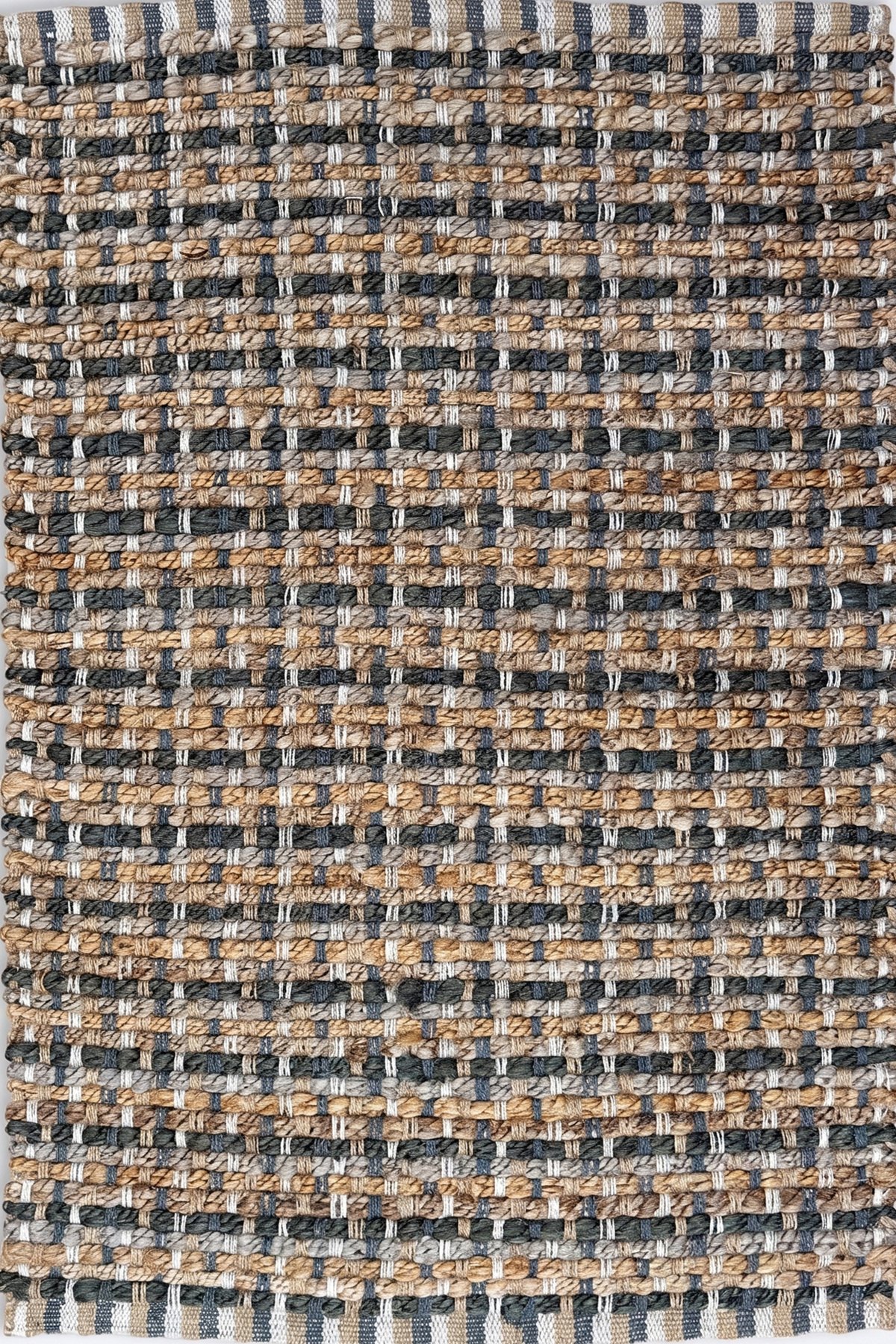Coastal Style Natural Jute 2x3 Ft Hamp Mat | Handmade Textured Floor Mat for Entryway Bathroom and Living Room