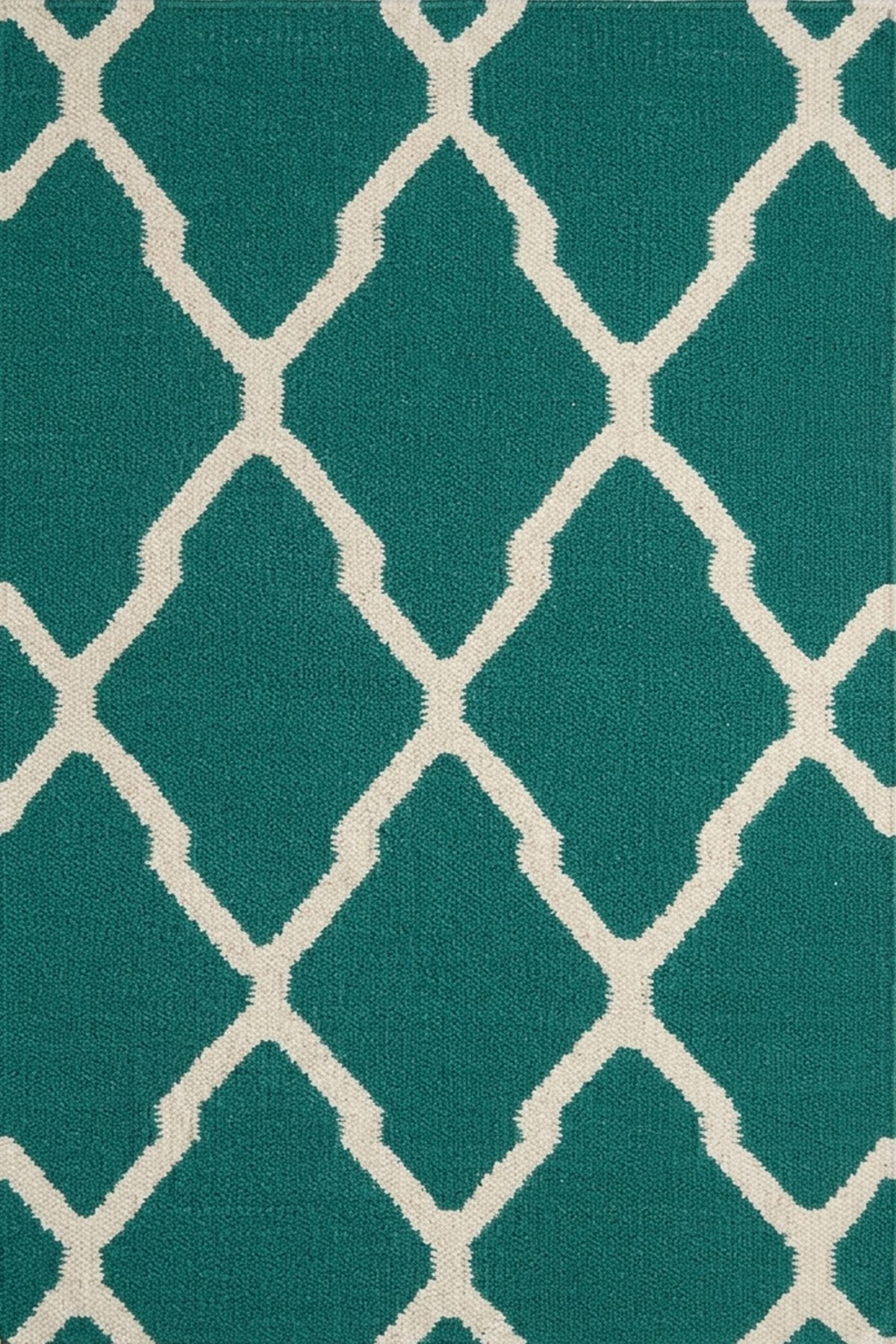 Modern Handwoven Wool Cotton 2x3 Ft Geometric Dhurrie Rug | Decorative Area Rug for Home and Bedroom